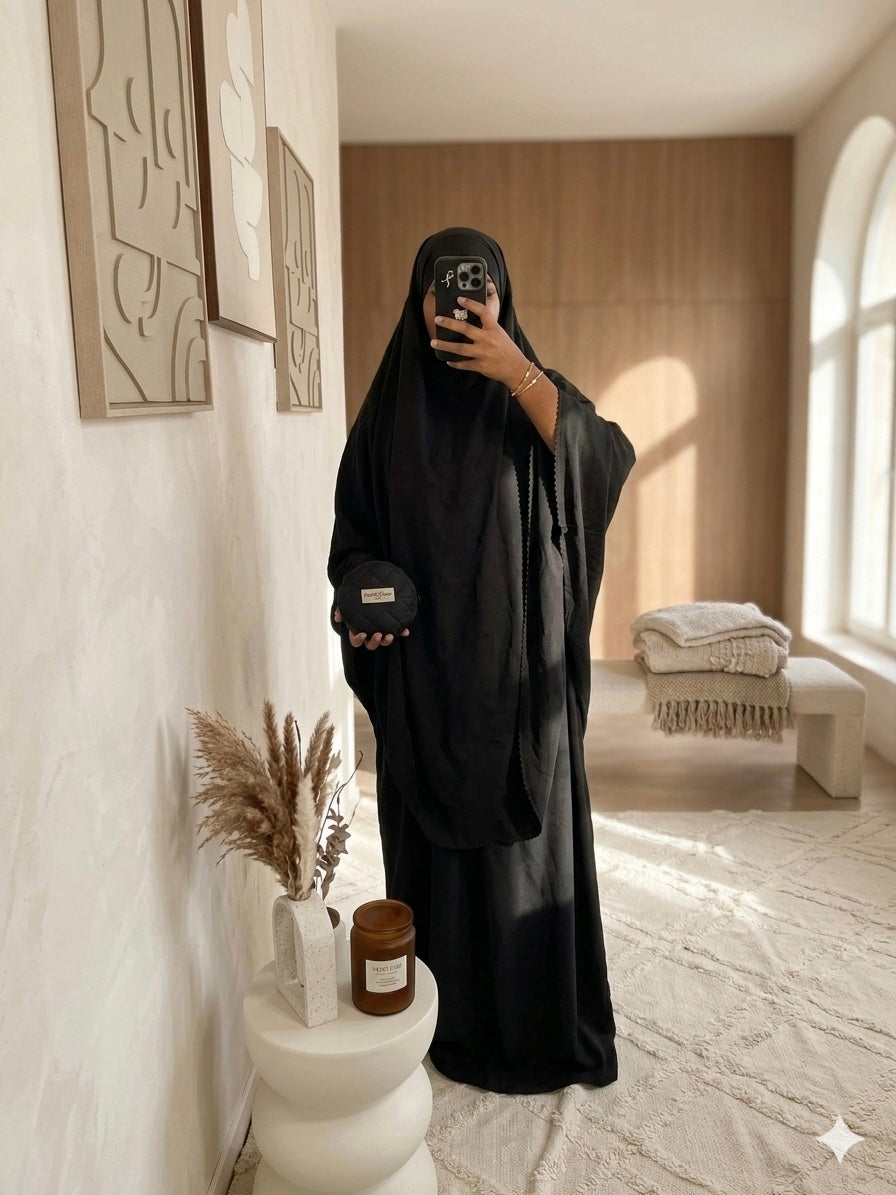 Tenue de prière transportable Sajda Noor — Noir
