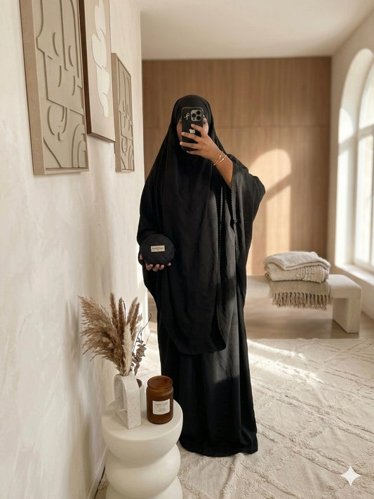 Tenue de prière transportable Sajda Noor — Noir